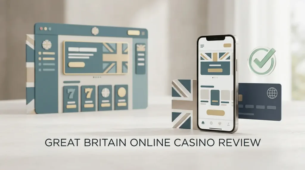 Barz Casino overview with casino games, payments, mobile access and Great Britain licence motifs